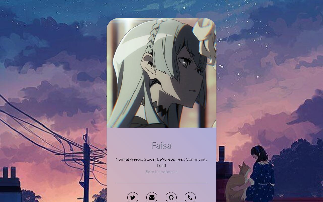 Carrd profile picture for @faisa